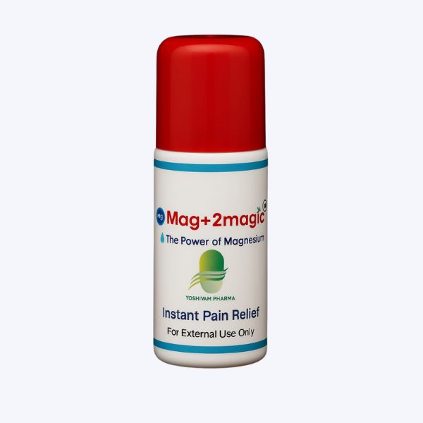 Mag+2 Magic Pain Relief Roll-On (Water + Magnesium Chloride Formula)