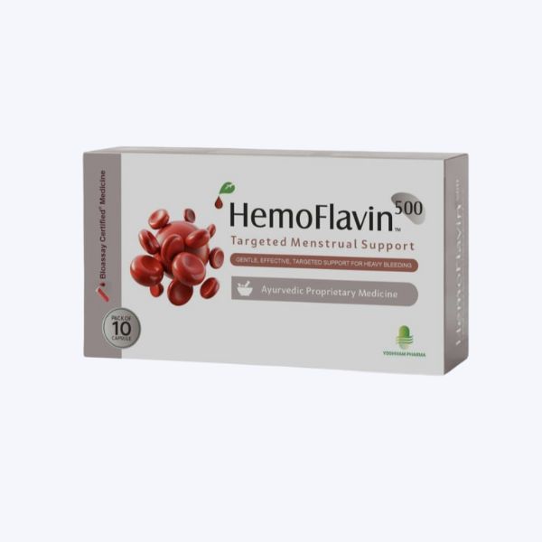 Hemoflavin - Ayurvedic support for heavy menstrual Bleeding, HMB Related Anemia; and Von willebrand disease